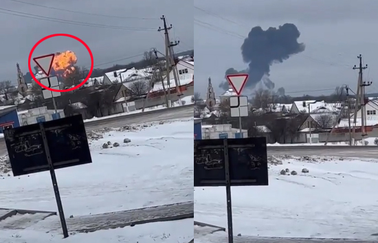 रूसी एयरक्राफ्ट क्रैश, यूक्रेन के 65 युद्धबंदियों की मौत, वीडियो में देखें आग का उठता  गोला