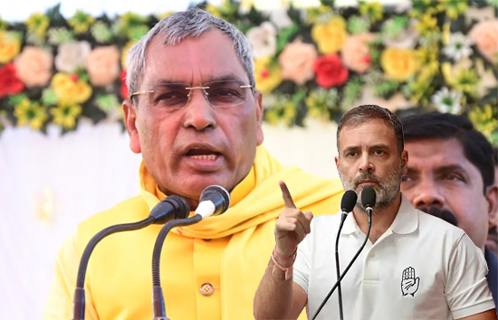 राहुल गांधी के हाइड्रोजन बम के जवाब में बोले ओमप्रकाश, कहा-इलेक्ट्रान प्रोटान और न्यूट्रान बम इधर है 