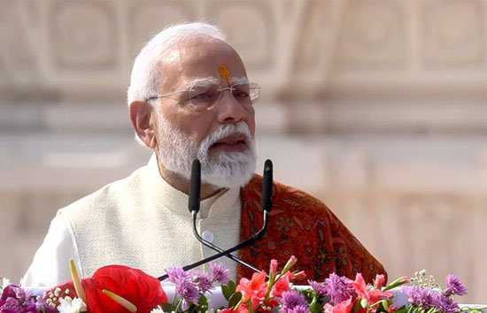 राम मंदिर में ध्वजारोहण के बाद बोले पीएम मोदी, कहा-यह धर्मध्वज इतिहास के सुंदर जागरण का रंग