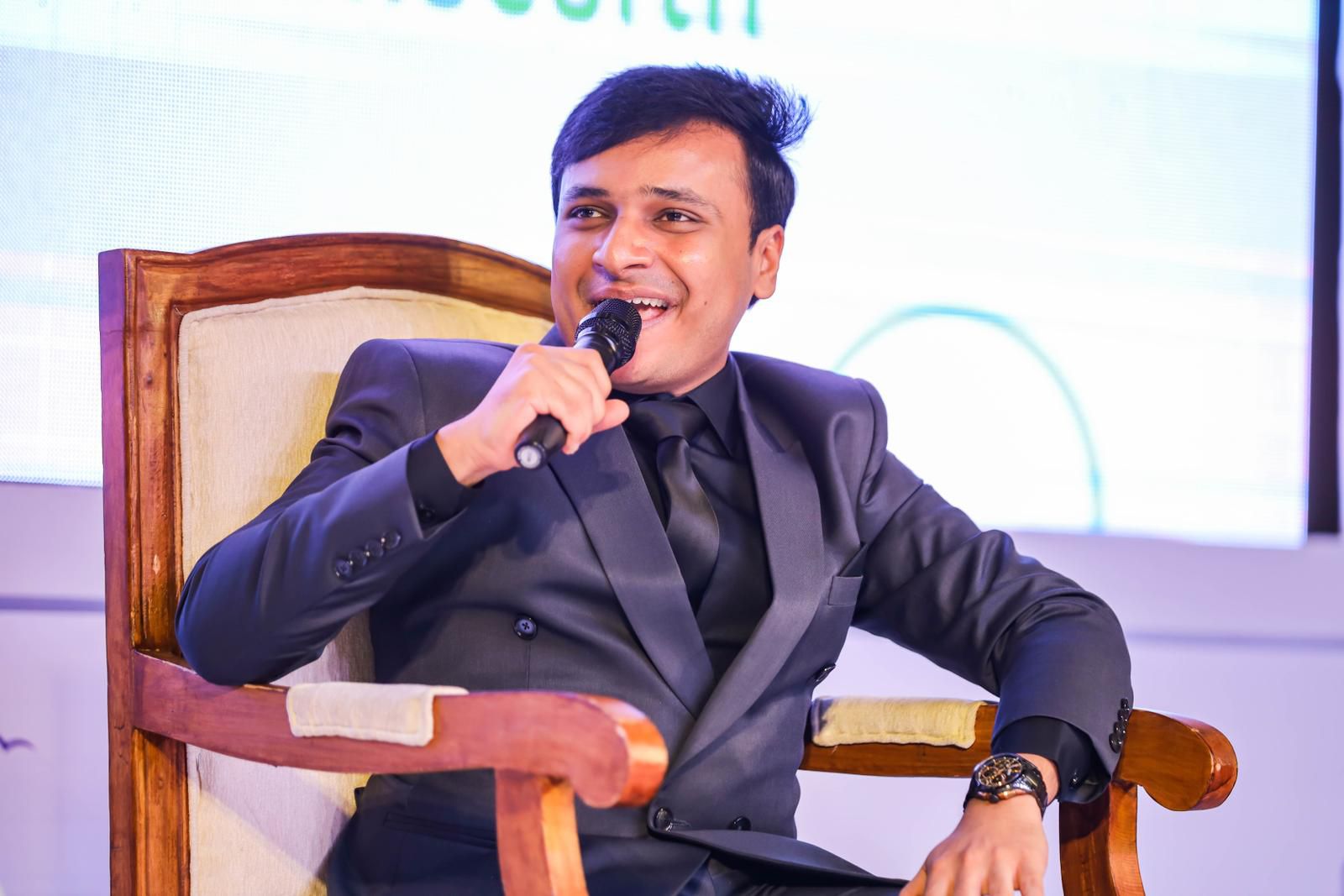 Rachit Poddar part of chat show Speak Up by award winning film director Vipin Agnihotri