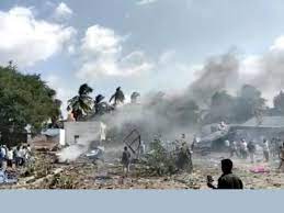 तमिलनाडु के कृष्णागिरि जिले में भीषण विस्फोट : तीन महिलाओं समेत आठ लोगों की मौत