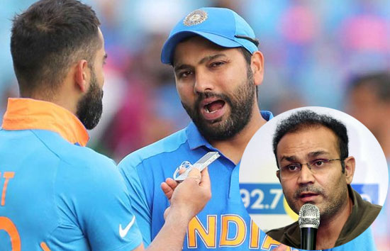पहले T20 मैच में Rohit Sharma को बाहर बैठाने पर भड़के वीरेंद्र सहवाग, कोहली को लेकर कही ये बड़ी बात
