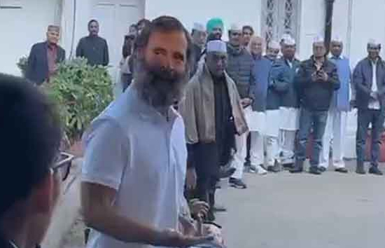 रिपोर्टर ने पूछा राहुल से ‘आज फिर टी शर्ट में?’ दिया मजेदार जवाब 