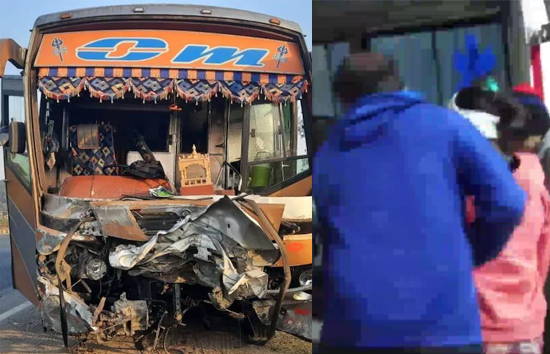 गुजरात में दर्दनाक हादसा, नवसारी में लग्जरी बस से टकराई फॉर्च्यूनर कार, 9 लोगों की गई जान 