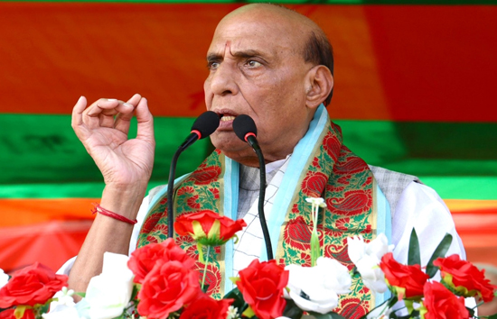  प्रधानमंत्री नरेन्‍द्र मोदी ने दी भारत को अलग पहचान, दुनिया ने जानी भारत की हैसियत : राजनाथ सिंह