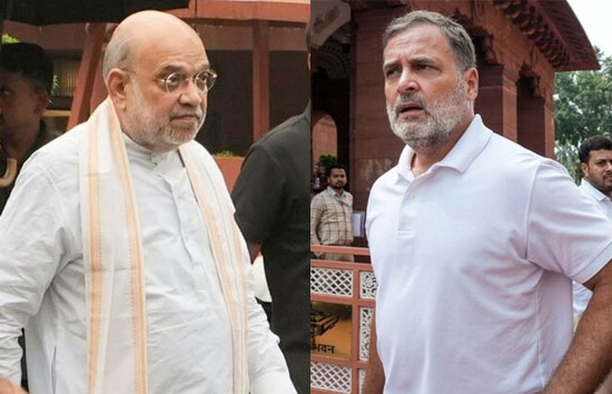 शाह का दोपहर 3 बजे चर्चा का खुला चैलेंज: राहुल बोले- 'हमें भाषण नहीं, इस्तीफ़ा चाहिए'