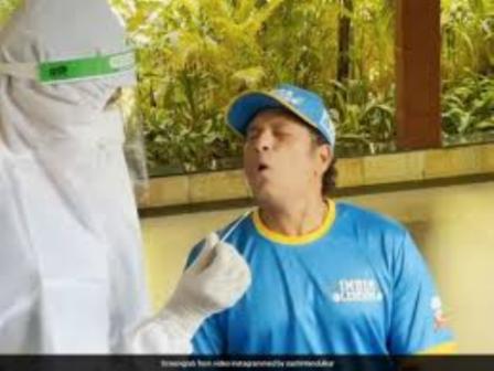 सचिन तेंदुलकर ने कोरोना टेस्ट के दौरान किया ऐसा मजाक, वायरल हुआ वीडियो