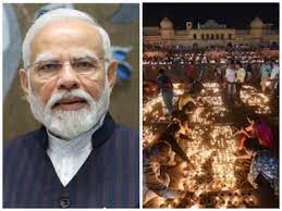 दिवाली के मौके पर पीएम मोदी ने देशवासियों को दी बधाई