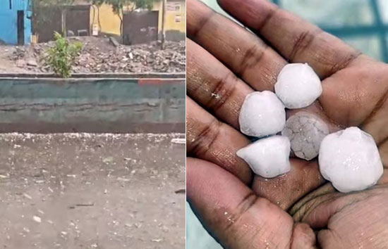दिल्ली-NCR बदला मौसम, तेज हवाओं के साथ कई जगहों पर बारिश से गर्मी से राहत, यमुना विहार में गिरे ओले     