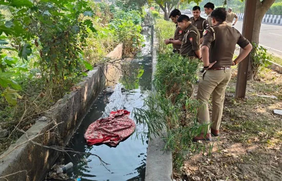 नोएडा : नाले में मिली महिला की सिरकटी से हड़कंप, हाथ भी थे गायब 