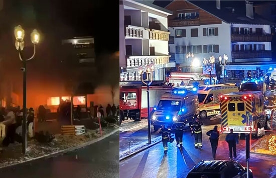 स्विट्जरलैंड के बार में नए साल पर जोरदार धमाका, 40 की मौत, 100 से ज्यादा घायल 