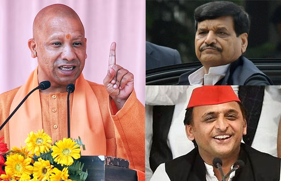 मुख्यमंत्री योगी का अखिलेश-शिवपाल पर हमला, बोले- 'चाचा-भतीजे में लगती थी होड़, कौन-कहां से करेगा कितनी वसूली'