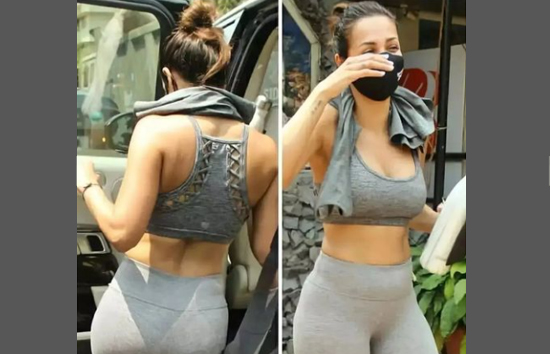 मलाइका अरोड़ा बीच सड़क पर उतारी टीशर्ट, गले में लटकाते हुए आई नजर 