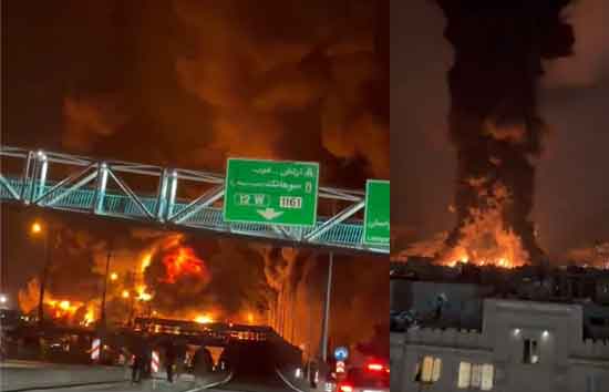 ईरान की तेल डिपो और रिफाइनरियों पर US-इजरायल की भीषण बमबारी,  तेहरान के आसमान में सिर्फ धुआं-धुआं