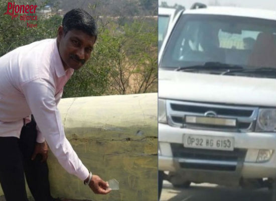 पहाड़ी पर बाउंड्री से टकराई मुख्यमंत्री योगी आदित्यनाथ की कार, खाई में गिरने से बची