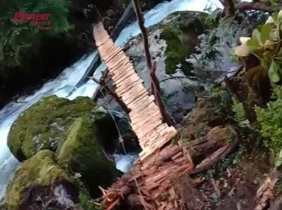अरुणाचल प्रदेश लकड़ी का पुल बनाकर चीनी सैनिकों ने की घुसपैठ