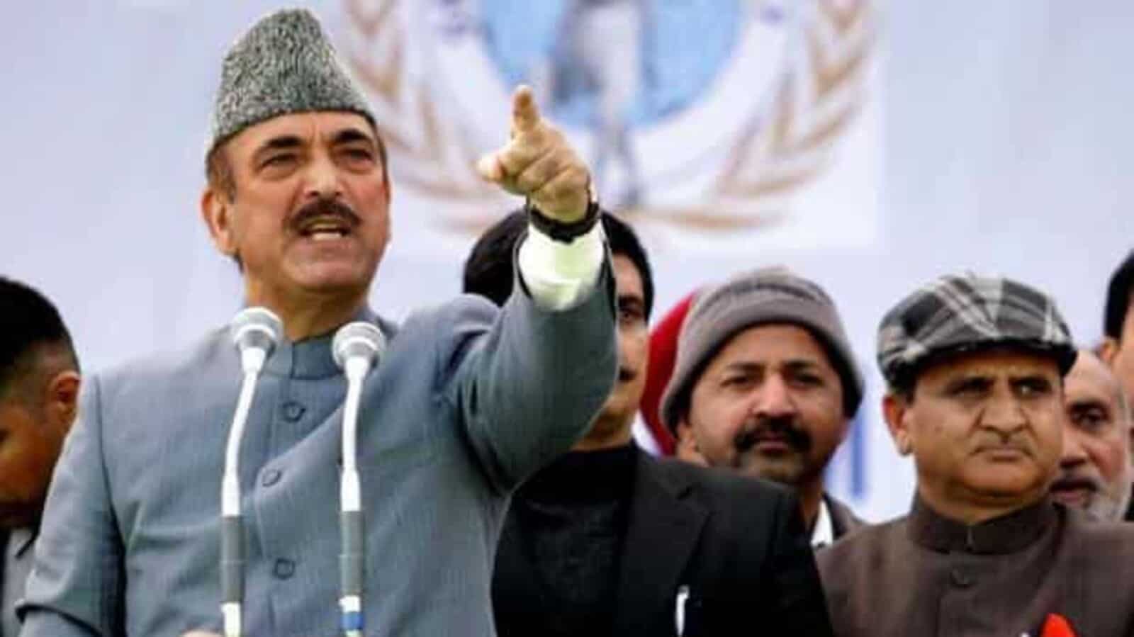  ग़ुलाम नबी ने माना '370 को बहाल' करना किसी के बस की नही