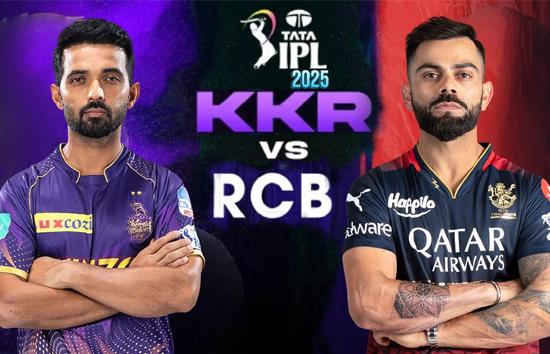 RCB vs KKR : रॉयल चैलेंजर्स बेंगलुरु और कोलकाता नाइट राइडर्स के बीच मुकाबला आज 