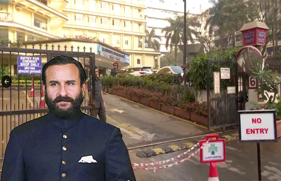 अभिनेता सैफ अली खान पर हमला, लुटेरे ने घर में घुसकर चाकू से किये 6 वार