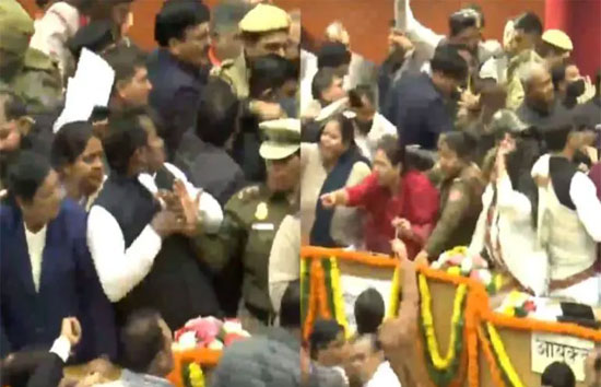 BJP की मेयर प्रत्याशी MCD सदन में AAP पार्षद को मारा थप्पड़, वीडियो वायरल