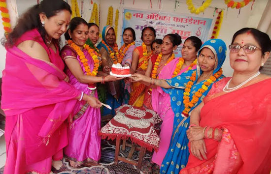 नव अंशिका श्रमदेवी शक्ति सम्मान से हुआ महिला माह का शंखनाद