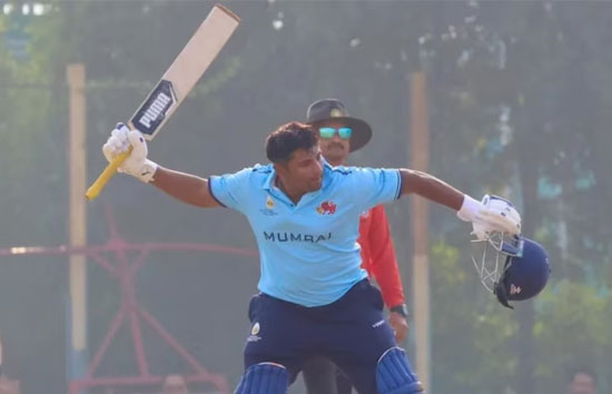 विजय हजारे ट्रॉफी में सरफराज खान ने 15 गेंदों में जड़ी तूफानी फिफ्टी 