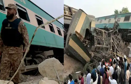 Pakistan में दो ट्रेनों में भिड़ंत, 30 मरे, चार घंटे तक मौके पर नहीं पहुंचे अधिकारी  