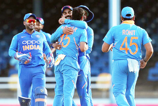 कोहली का शतक, भारत ने दूसरे एकदिनी में वेस्टइंडीज को 59 रन से हराया