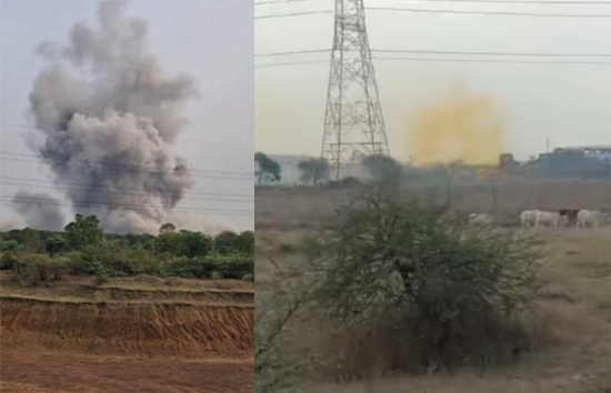 छत्तीसगढ़ : सबसे बड़ी बारूद फैक्ट्री में धमाके के बाद लगी आग, कई किमी तक सुनाई दी आवाज  