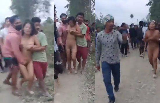 मणिपुर : दो महिलाओं को निर्वस्त्र कर सड़कों पर घुमाया, वीडियो वायरल, बवाल शुरू 