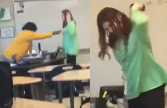 छात्रा ने क्लासरूम में सबके सामने टीचर को मारा थप्पड़, वीडियो वायरल 