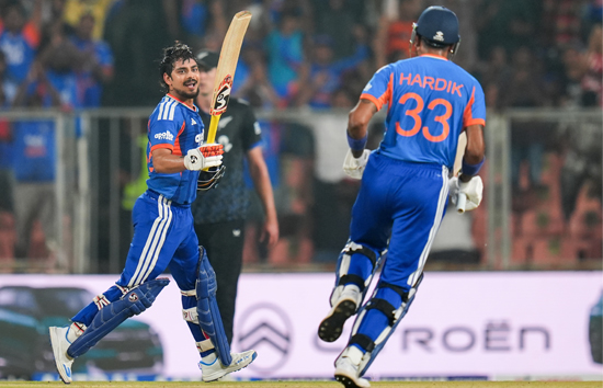 IND vs NZ : पांचवें और आखिरी टी20 मैच में भारत की न्यूजीलैंड पर धमाकेदार जीत​, सीरीज 4-1 से की अपने नाम  