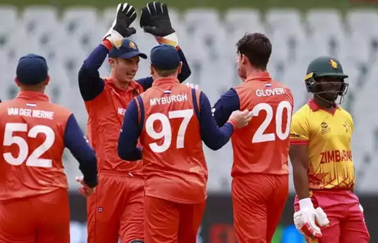टी20 विश्व कप : ग्रुप 1 के सुपर 12 चरण में नीदरलैंड ने जिम्बाब्वे को 5 विकेट से हराया