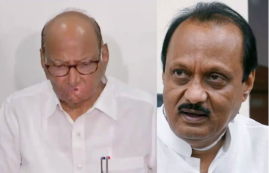 भतीजे अजित पवार के आगे चाचा शरद पवार दिखे बेबस, अब चुनाव आयोग करेगा फैसला 