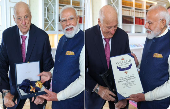 नॉर्वे के सर्वोच्च सम्मान से सम्मानित हुए पीएम मोदी, दुनिया से मिलने वाला 32वां अंतरराष्ट्रीय सम्मान