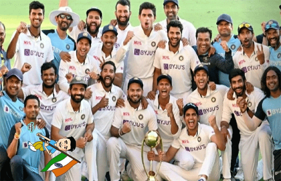 ब्रिस्बेन टेस्ट : भारत ने ऑस्ट्रेलिया से लगातार दूसरी बार जीती बॉर्डर-गावस्कर ट्रॉफी, रचा इतिहास